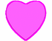 Gif animé coeur multicolor